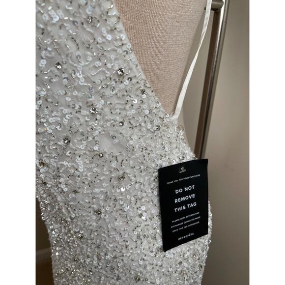 Retrofete Olivia Crystal Embellished White Mini Dress Size XXL - Picture 8 of 12